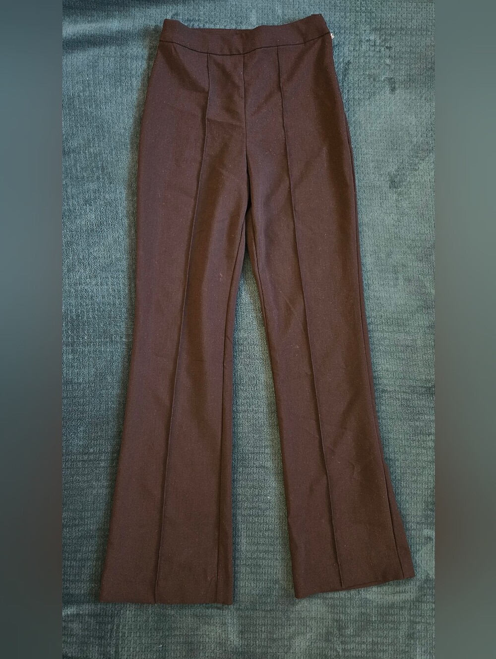 H&M Black High-Rise Flared Tailored Pants